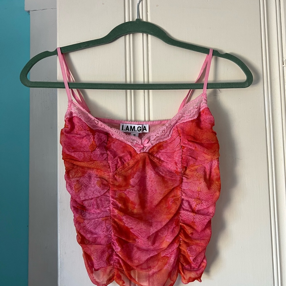 I.AM.GIA Pink and Orange Top